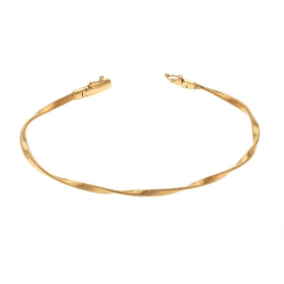 Marco Bicego Marrakech Collection 18K Rose Gold Stackable Bangle Bracelet Size7" - Picture 3 of 4